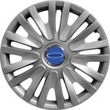 PackGar Ford Ka 15 Inç Uyumlu Jant Kapağı Amblemli Gri 4'lü Takım 124