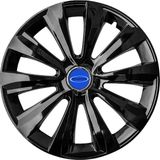 PackGar Ford Transit 16 Inç Jant Kapağı Amblemli Piano Black 4'lü Set 214