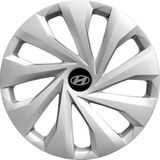 PackGar Hyundai 15 Inç Jant Kapağı Amblemli Gri 4'lü Set 130
