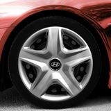 PackGar Hyundai Accent 16 Inç Jant Kapağı Amblemli Gri 4'lü Set 120