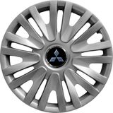 PackGar Mitsubishi 15 Inç Jant Kapağı Amblemli Gri 4'lü Takım 124