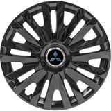 PackGar Mitsubishi L300 14 Inç Jant Kapağı Amblemli Piano Black 4'lü Set 208