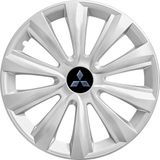 PackGar Mitsubishi Lancer 16 Inç Uyumlu Jant Kapağı Amblemli Gri 4 Adet 1 Takım 143