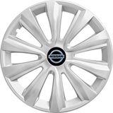 PackGar Nissan 16 Inç Jant Kapağı Amblemli Gri 4'lü Set 143