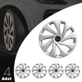 PackGar Opel Corsa 14 Inç Jant Kapağı Amblemli Gri 4 Adet 1 Takım 129