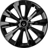 PackGar Renault 16 Inç Jant Kapağı Amblemli Piano Black 4'lü Takım 214