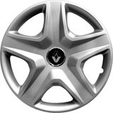 PackGar Renault Megane 1 15 Inç Jant Kapağı Amblemli Gri 4'lü Set 119