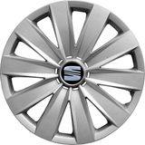 PackGar Seat 16 Inç Jant Kapağı Amblemli Gri 4'lü Takım 132