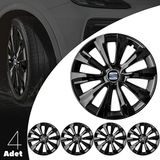 PackGar Seat Ibiza 16 Inç Uyumlu Jant Kapağı Amblemli Piano Black 4 Adet 1 Takım 214