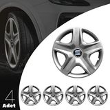 PackGar Seat Inca 15 Inç Uyumlu Jant Kapağı Amblemli Gri 4 Adet 1 Takım 119