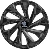 PackGar Skoda Forman 15 Inç Uyumlu Jant Kapağı Amblemli Piano Black 4 Adet 1 Takım 217