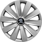 PackGar Skoda Forman 16 Inç Jant Kapağı Amblemli Gri 4 Adet 1 Takım 132