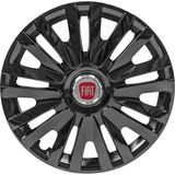PackGar Tofaş Murat 14 Inç Uyumlu Jant Kapağı Amblemli Piano Black 4 Adet 1 Takım 208