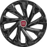 PackGar Tofaş Serçe 14 Inç Jant Kapağı Amblemli Piano Black 4'lü Set 216