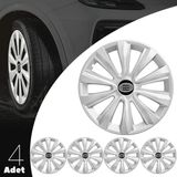 PackGar Toyota Verso 16 Inç Jant Kapağı Amblemli Gri 4'lü Takım 143