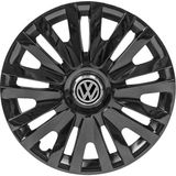 PackGar Volkswagen 13 Inç Jant Kapağı Amblemli Piano Black 4'lü Takım 207