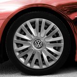PackGar Volkswagen Beetle 15 Inç Jant Kapağı Amblemli Gri 4 Adet 1 Takım 124