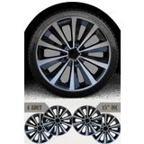 PackGar Volkswagen Passat Jetta Golf Polo 15'' İnç Jant Kapağı 4 ADET Çift Renk 302