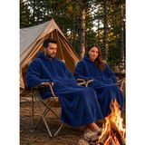 Packho Welsoft Kapüşonlu Giyilebilir Tv Battaniyesi – Unisex Oversize (1 Adet) - Lacivert - 80 x 120