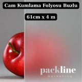 Packline Cam Kumlama Folyosu Buzlu Cam Filmi 61CMX4METRE - 61 x 400 cm - Açık Gri