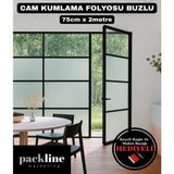 Packline Cam Kumlama Folyosu Buzlu Cam Filmi 75CM X2METRE - 75 x 200 cm - Açık Gri