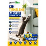 Packline Marketing Kedi Koltuk Tırmalama Koruyucu Şeffaf Yapışkanlı Folyo 105cm x 1m