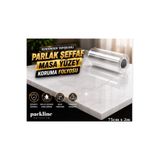 Packline Marketing KENDİNDEN YAPIŞKANLI ŞEFFAF MASA YÜZEY KORUMA FOLYOSU 75 CM X 2 METRE