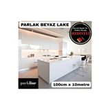 Packline Marketing Parlak Beyaz Yapışkanlı Folyo Mutfak Dolap Ve Mobilya Kaplama Folyosu 100cm x 10mt