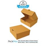 PackMai 12x12x5cm Karton Kutu (25 ADET) E-Ticaret; Kargo; Hediye; Takı ve Aksesuar Kutusu