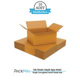 Packmai 30X20X15 cm Koli-Kutu | 10 Adet | Hafif Eşya Kolisi Tek Oluklu 3mm Karton Kutu