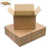 Packmai 30X30X20CM 10ADET 6mm Çift Oluk Kalın Boş Karton Koli (Küçük Eşya-Ev Taşıma-Çeyiz-Depolama-Nakliye)