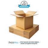 PackMai 30x30x30 10Adet 1.Kalite 6mm Kalın Boş Karton Koli (Küçük Eşya-Ev Taşıma-Çeyiz-Depolama-Nakliye)