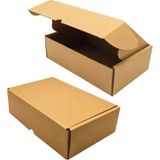 PackMai 34X22X10 cm Karton Kutu 25 Adet | Ultra Güçlü Çift Oluklu Çanta, Tekstil, E-Ticaret Kargo Kutusu