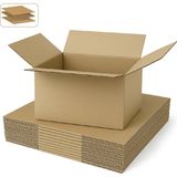 Packmai 35X25X20 cm Koli-Kutu | 10 Adet | Hafif Eşya Kolisi Tek Oluklu 3mm Karton Kutu