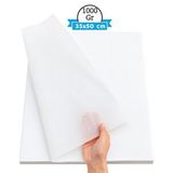 PackMai 35x50 Cm Beyaz Pelur Kağıt (1000 Gr) Paketleme | Hediye | Kopya Kağıdı – İnce, Şeffaf Ve Çok Amaçlı