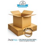 PackMai 40x40x40cm 10adet 1.kalite Çift Oluk Kalın Boş Karton Koli (EV TAŞINMA-ÇEYİZ-DEPOLAMA-NAKLİYE)