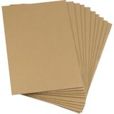 PackMai 50x70cm Oluklu Mukavva | 10ADET | 4mm Karton (Proje-Puzzle-Tuval-Maket-Okul-Hobi-Çerçeve Kartonu)