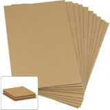 Packmai 50X70CM Oluklu Mukavva (10ADET) 6mm Karton Levha (Proje-Puzzle-Tuval-Maket-Okul-Hobi-Çerçeve-Paketleme)