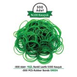 PackMai Ambalaj-paket Lastiği Yeşil Renk (500 ADET) %100 Kauçuk | 100 gr (OKUL-KIRTASİYE-AMBALAJ-PAKETLEME)