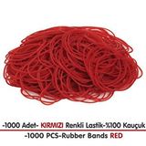 PackMai Paket Lastiği Kırmızı 1000adet %100 Kauçuk Okul-Kırtasiye-Paketleme-Ambalaj