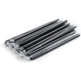 Packtory Frozen Siyah Körüklü Pipet 230X6MM 5000 Adet