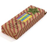 Packtory Kağıt Pipet Karışık Renkli Sargısız 6X195 mm (50'li Kutulu) 50 Adet