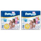 Paddlers 2 Numara Mini 3-6 kg Deneme Paketi Bebek Bezi (1 x 10 Adet) 2li paket