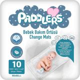 Paddlers Bebek Bakım Örtüsü 60X60 cm 10 Adet – Alt Açma Bezi, Emici Örtü - Çok Renkli