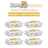 Paddlers Easy Clean Arap Sabun Katkılı Yüzey Temizlik Havlusu 6X100 (600 Yaprak)