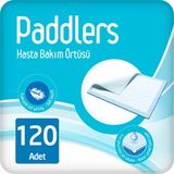Paddlers Hasta Bakım Yatak Koruyucu Örtü 60x90 cm 120 Adet – Sıvı Geçirmez - Yüksek Emicilik - Beyaz - Standart