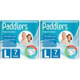 Paddlers Large Yetişkin Hasta Bezi (1 x 7 Adet) 2li paket