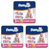 Paddlers No:3 Midi 210 Adet Bebek Bezi