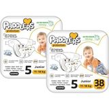 Paddlers Protection Bebek Bezi 5 Numara Junior (11-18 Kg) 76 Adet – 2’li Set, Maksimum Koruma - Standart