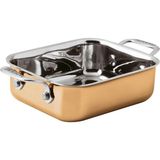 Paderno Mini Bakır Dikdörtgen Tencere 12*10 Cm 4 H